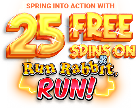 Slotsnroll 25 Free Spins on Run Rabbit, Run